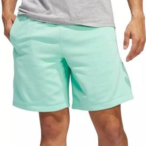 Addidas Men's Solid French Terry Shorts Men's Small Pulse Mint